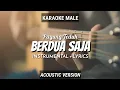 Download Lagu Berdua Saja - Payung Teduh | Instrumental+Lyrics | Ruang Acoustic Karaoke | Male