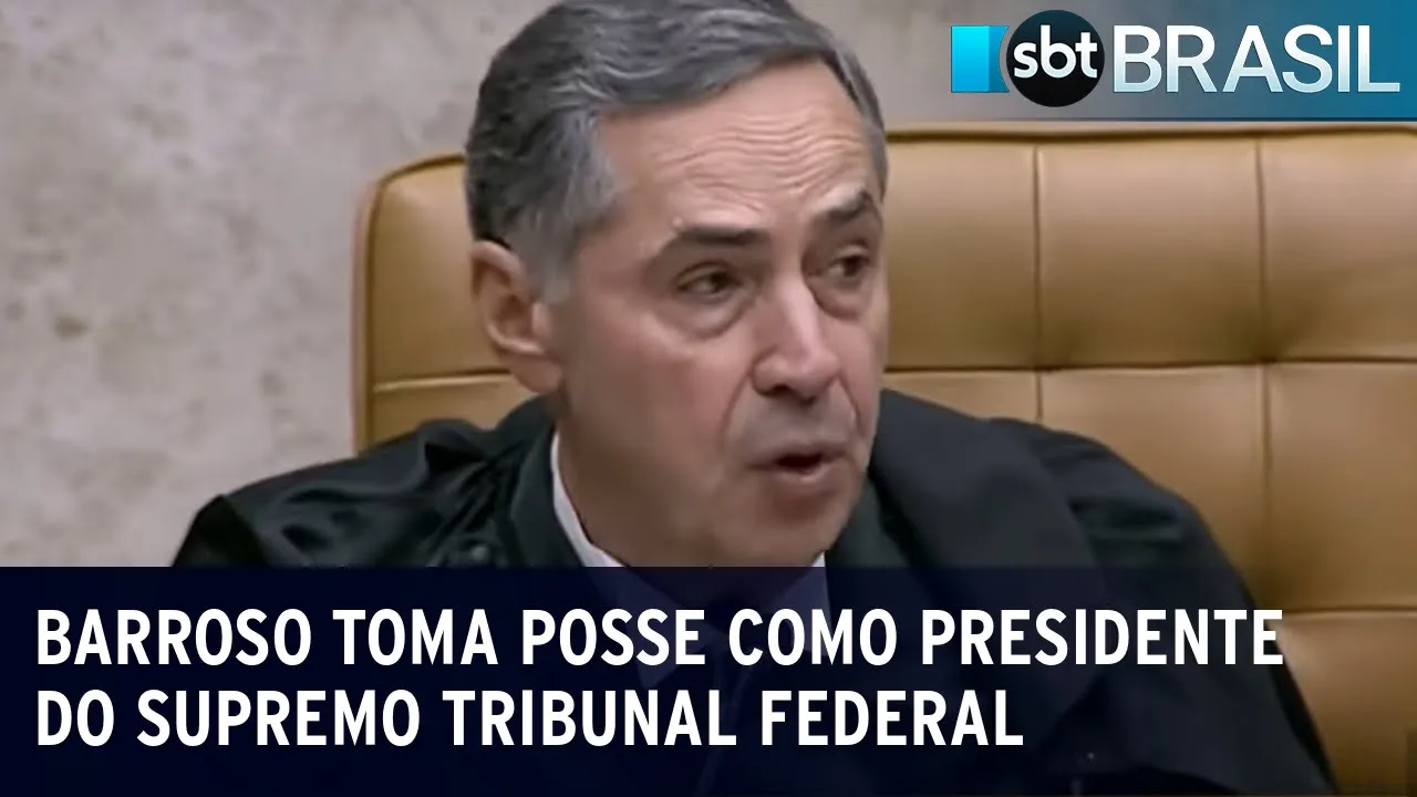 Barroso toma posse como presidente do Supremo Tribunal Federal | SBT Brasil (28/09/23)