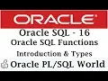 Oracle SQL Function Introduction Oracle Tutorial for Beginners
