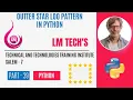 PATTERNS IN PYTHON STAR OUTTER PATTERN LOOP IN PYTHON PYTHON FULL EXPLANATION IN TAMILPART - 39