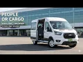 2023 Transit-350 XLT 15-Passenger Drives Like a Big Minivan Seats Out Cargo Van