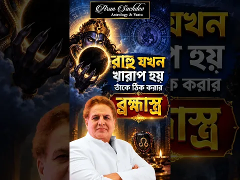 রাহু যখন খারাপ হয় তাকে ঠিক করার ব্রহ্মাস্ত্র !!!! #arunsachdev #astrology #shorts #viral