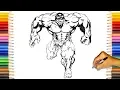 THE INCREDIBLE HULK Coloring Book Super Strong Hulk Coloring Pages