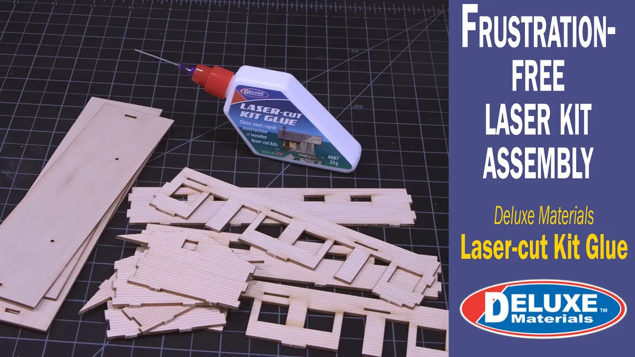 Laser-cut Kit Glue - frustration-free kit construction | Deluxe Materials