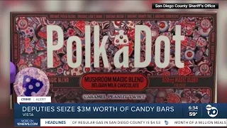 Deputies seize 3 million worth of magic mushroom candy bars