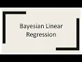 Bayesian Linear Regression Machine Learning INF8245E Lecture-12 Part-3