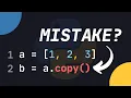 Your Lists Are Being Copied WRONG In Python Shallow Copy VS Deep Copy