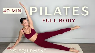 40-Minute Full Body Pilates Workout Strong Sculpted Challenge Day 1