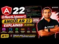HostListener Decorator in Angular 22 Explained in Details 2026 Angular 22 Complete course series