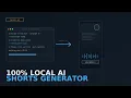 I Built a 100 Local AI Tool That Turns Streams into Shorts Free No API Keys