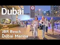 Dubai 🇦🇪 Future of JBR and Dubai Marina Nightlife, Emerging Trends and Hotspots Exploration [4K]