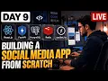 Day 9 Building a Social Media app from Scratch FastAPI React Live Coding