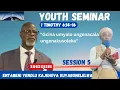 Lagu 5)Youth Seminar '25: Gcina umyalo ungenabala ungenakusoleka 1 Timothy 6:14-16 UJESU KRISTU UYINKOSI