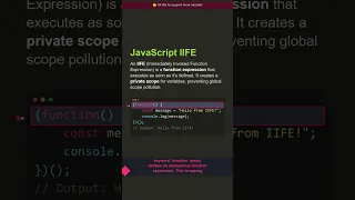 JavaScript IIFE Senior Dev Explains