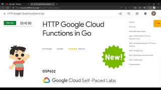 HTTP Google Cloud Functions in Go GSP023 Atul Gupta