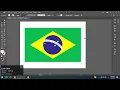 Brazil Flag Design in Adobe Illustrator
