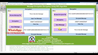 DES BasedData Encryption and Decryption With Source Code