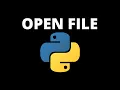 How to Open and Close a File with a Program in Python Python Tutorial