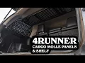 5th Gen 4Runner Rear Window MOLLE Panels Shelf Install Full Cargo Setup Transformation