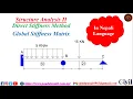 Direct Stiffness Method Global Stiffness Matrix in Nepali Language with one solved example