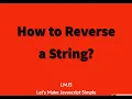 Javascript Coding Challenge Reverse a String
