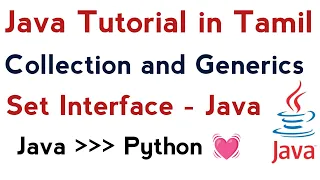 63 Collection and Generics in Tamil Java Set in java HashSet TreeSet Collection API Tamil