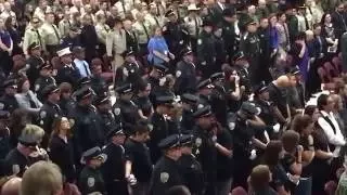 Final dispatch call for fallen Alamogordo police officer Clint Corvinus badge No 119