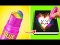 Download Lagu HERMOSOS TRUCOS DE ARTE 💝 Desafío de Dibujo Escolar 🤫 Técnicas de Pintura por 123 GO! HACKS
