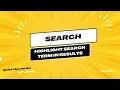 Highlight search terms in search results