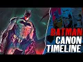The Entire CANON BATMAN UNIVERSE TIMELINE Batman Lore