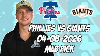 Philadelphia Phillies vs San Francisco Giants 26 MLB Pick Prediction MLB Betting Tips
