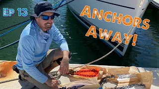 Ep 13: Upgrading our sailboats anchors system.