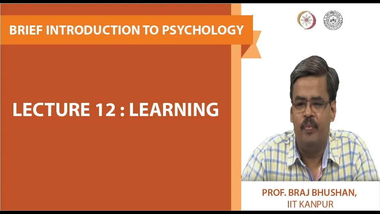 Lecture 12 : Learning