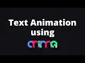 Text Animation using Anime js 3