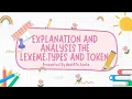 Analysis of Lexeme Type and Token