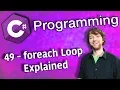 C Programming Tutorial 49 - foreach Loop Explained