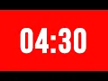 4 Minute 30 Second Timer With Alarm Without Music