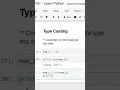 How to Type Cast in Python