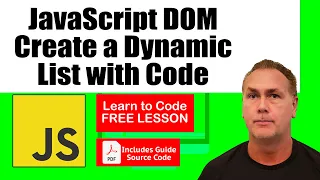 Simple JavaScript List maker Learn JavaScript DOM Lesson 11 List Exercise