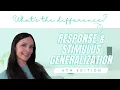 Response Stimulus Generalization Explained BCBA Exam Prep 6th Edition Task List