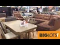BIG LOTS FURNITURE SOFAS COUCHES ARMCHAIRS CHAIRS TABLES SHOP WITH ME SHOPPING STORE WALK THROUGH