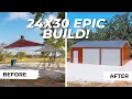Watch a 24x30 Metal Garage Magically Rise in Maquez TX Alan s Factory Outlet Epic Build