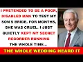 I Kept My 53M Inheritance Secret at My Son s Wedding Until His Bride Called Me Poor