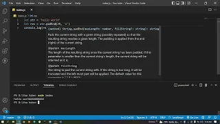 padEnd - padStart method