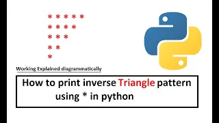 How to print triangle pattern using in python inverse Triangle in python