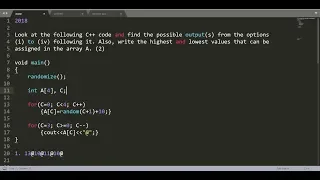 random Function Problem 7 CBSE Class 12 Computer Science