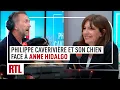 Lagu Philippe Caverivière and his dog Virgil facing Anne Hidalgo 🤣