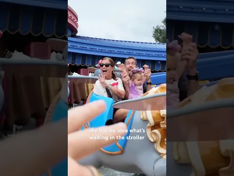 She Has No Idea What's Waiting in the Stroller at Disney World