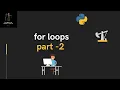 Lecture 21 - for loops