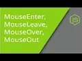 MouseEnter and MouseLeave VS MouseOver and MouseOut